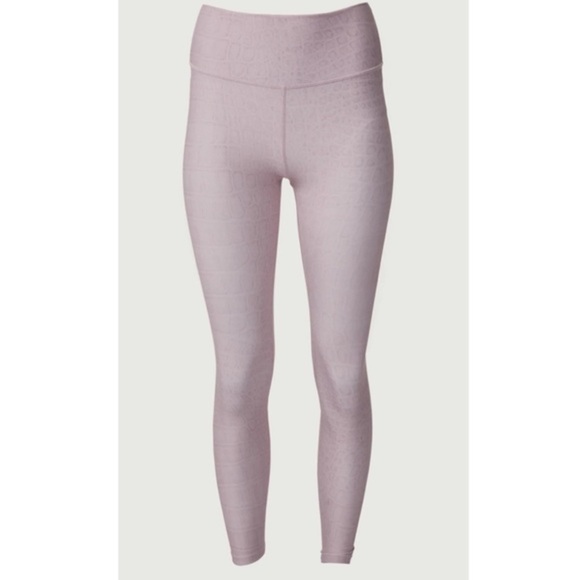 NWT Varley Luna Leggings in Blush Crocodile - Size Medium - Picture 4 of 7